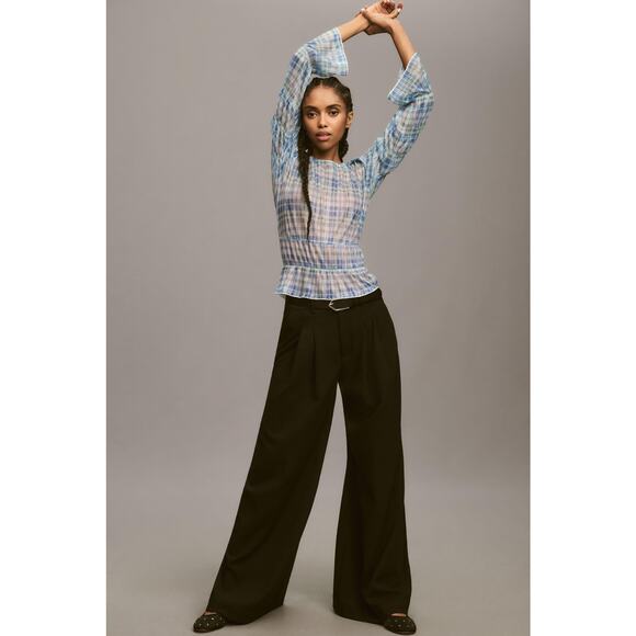 Anthropologie Porridge Long-Sleeve Sheer Top - New XS - Picture 2 of 4